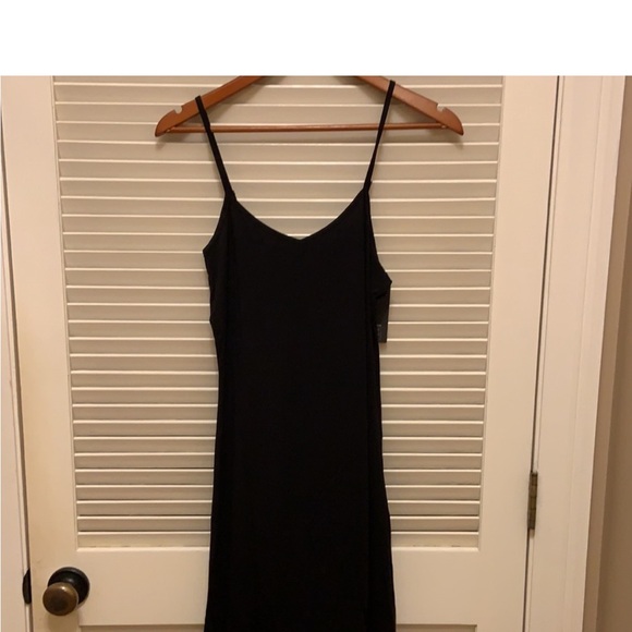Coreal Bodycon Black Slip Dress, Size Small - Picture 4 of 9